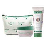 Palmolive Hydrating Face Care Combo With Beauty Pouch, Gel Facewash & Face Masque, Multani Mitti & Lavender Essential Oil, Suitable For All Skin Types, Combo Pack (100Ml + 100Ml)
