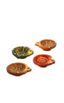 M&A Handmade Terracotta Diya Oil Lamps, , Traditional Clay Diyas For Decoration, 25 X 20 X 5 Cm (Multi, 12)