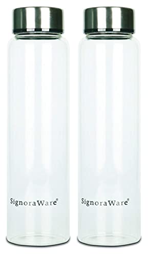 Signoraware Element 550Ml And Element 550Ml (Combo Borosilicate Glass), 550Ml+550Ml, Set Of 2, Clear