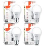 Orient Electric 9W High Glow Led Bulb| 180-Degree Wide Beam Angle| Voltage Surge Protection Up To 4 Kv| 6500K, Cool White| B22D Base| Made In India| Pack Of 4