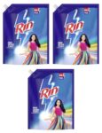 Rin Detergent Liquid Refill 2L Pouch, Designed For Dirt Removal In Washing Machine For All Kinds Of Clothes – Super Save Pack (Pack Of 3)