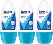Rexona Shower Fresh Underarm Roll On Deodorant For Women (Po3) Deodorant Roll-On  –  For Women(150 Ml, Pack Of 3)