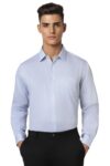 Van Heusen Men’S Cotton Solid Modern Fit Shirt (Vhsfbcubo32203_White, 38