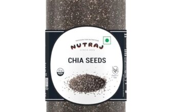 Nutraj Chia Seeds 500G Jar Pack Of 1 | Seeds For Eating | Seeds For Weight Management | Good Source Of Fiber | Omega-3 | Non-Gmo | Gluten Free | Keto Diet Friendly | Rich In Calcium