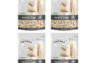 Nutraj California Salted Pista 1Kg (250G X 4) | Dry Fruit | Pistachios