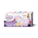 Fiama Moisturizing Soap Bars Celebration Pack, Japanese Hokkaido Milk & Berries, Soaps Pack Of 5, Non-Sticky Moisturized Skin, 1/3Rd Skin Moisturizers, Vitamin F, Free, Assorted