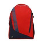 Nivia Side Ribbon School Bag,Faced Water-Proof Lightweighted, Breathable Air Mesh, Highly Durable And Premium Fabric Bag, Bags For Kid(Navy-Red),Capacity-28 Litres