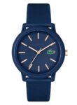 Lacoste Lacoste.12.12 Qtz Basic Blue Round Dial Men’S Watch|Blue Silicone Material|Multi Color Band – 2011234