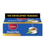 Celest Tea Bags 100 | Enveloped | Assam Black Tea Bags | Teabag | Rich Taste Of Assam Tea | Diwali Gift