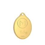 Malabar Gold & Diamonds 24K (999) Gold Coin Pendant 1.5 Grams |Gold Coin Cum Pendant For Birthday, Wedding, Akshaya Tritiya & Festive Gift, Goddess Rose Impression