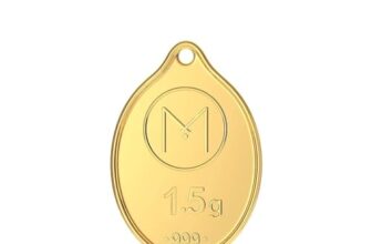 Malabar Gold & Diamonds 24K (999) Gold Coin Pendant 1.5 Grams |Gold Coin Cum Pendant For Birthday, Wedding, Akshaya Tritiya & Festive Gift, Goddess Rose Impression