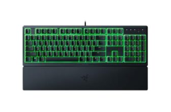 Razer Ornata V3 X Gaming Keyboard: Low-Profile Keys – Silent Membrane Switches – Uv-Coated Keycaps – Spill Resistant – Chroma Rgb Lighting – Ergonomic Wrist Rest – Classic Black – Rz03-04470100-R3M1