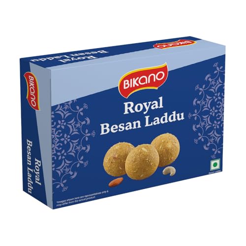 Bikano Royal Besan Laddu 200G | Traditional Indian Sweet With Premium Besan, Cashews & Almonds | Festive Mithai For Gifting & Celebrations