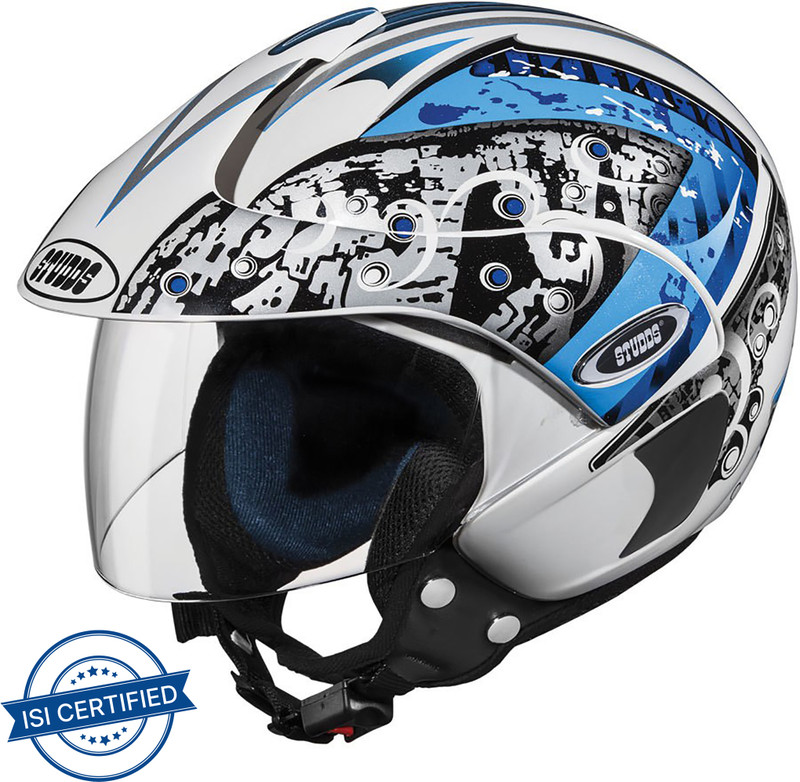 Studds Marshall D2 Motorbike Helmet(White)