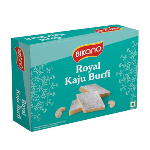 Bikano Royal Kaju Burfi Premium Indian Sweet | Rich & Creamy Cashew Fudge | Festive & Gifting Delight – 200G