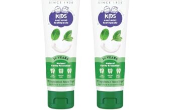 Himalaya Kids Cool Mint Toothpaste, 80G X Pack Of 2 | Natural Solution For Germ And Cavity Protection | 99% Natural Origin Ingredients