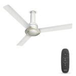 Havells Cera Bldc 1200Mm Premium Underlight Ceiling Fan With 100% Pure Copper|Reverse Rotation|Remote Controlled |Watt: 35|Air Flow: 225 Cmm|Speed: 350 Rpm| 2 Years Manufacturer Warranty (Pearl White)
