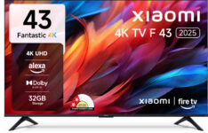 Xiaomi By Mi F Series 108 Cm (43 Inch) Ultra Hd (4K) Led Smart Fire Tv 2025 Edition With Dolby Audio | Box Speakers | Alexa | 32Gb Storage | Filmmaker Mode(L43Mb-Fin)