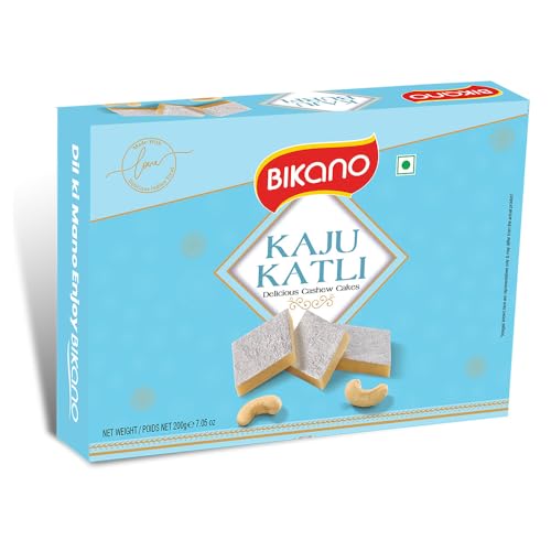 Bikano Royal Kaju Katli Premium Indian Sweet | Rich & Creamy Cashew Fudge | Festive & Gifting Delight – 200G