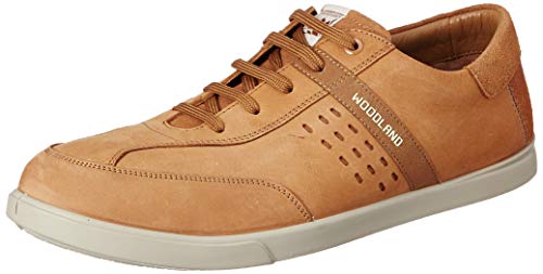 Woodland Men’S Camel Leather Closed Shoe-40 Eu (Gc 3238119)