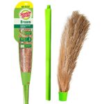 Scotch-Brite No-Dust Broom, Long Handle, Easy Floor Cleaning (Multi-Use)
