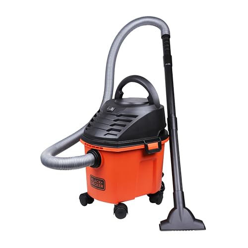Black+Decker Bdwd08-B1 Wet And Dry Vacuum Cleaner With Cannister Body, 1000 W, Powerful Suction, 8L Capacity, 220V Vacuum Cleaner For Home Use, 1 Year Manufacturer Warranty(Red/Black)