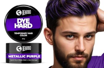 Beardo Dye Hard Temporary Hair Color – Metalic Purple, 25G | Temporary 1-Day 1-Wash | Diy Instant Hair Color Makeup For Men | No Bleach | No Ammonia | No Damage
