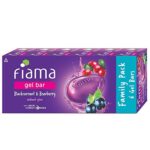 Fiama Gel Bar Blackcurrant And Bearberry, With Skin Conditioners For Moisturized, Radiant & Glowing Skin, 750G (125G – Pack Of 6), Soap For Women & Men, For All Skin Types