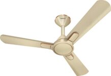 Havells 1200Mm Bianca Bldc Motor Ceiling Fan | 5 Star Rf Remote, 100% Copper, High Air Delivery, Upto 60% Energy Saving | Eco Active Technology, Flexible Timer Setting | (Pack Of 1, Gold Mist)