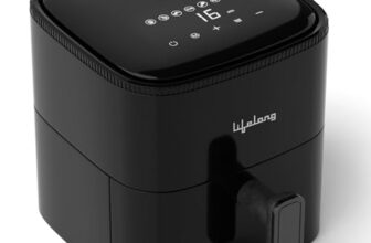 Lifelong 4.2 Litre Digital Air Fryer | Touch Control, 7 Preset Menu, Detachable Handle, Non-Stick Basket, Rapid Air Technology | Oil-Free Cooking For Grilling, Roasting & Baking | Energy Efficient