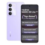 Realme Narzo 80 Lite 5G (Crystal Purple, 6Gb+128Gb) | 6000Mah Long-Lasting Battery | Mediatek Dimensity 6300 5G | Ai Assist | Ip64 Rated Water & Dust Resistance | Military-Grade Durability