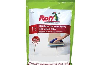Pidilite Roff Rainbow Tile Mate Epoxy (Base + Hardener) & Filler To Fill Tile Joints In Kitchen, Factory | Stain And Chemical Resistant | 3.69Kg Alp Blue