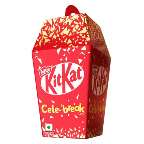 Kit Kat Diwali Cele-Break, 2 Fingers Mini Diwali Gift Box, 15 Units, 15 X 11.9G, 178.5G Box