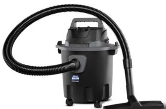 Kent Vortex Plus Wet & Dry Vacuum Cleaner | Blower Function | 1200W Power & 12L Capacity | High Suction 17 Kpa | Cyclone5 Technology | Hepa Filter | Abs Body & Rubberised Wheels | Black & Grey