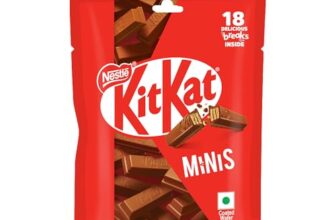 Kit Kat Minis, Choco Coated Wafer Bar, Share Bag, Miniature Pouch, 16 X 7.4 Gm | 118.4 G