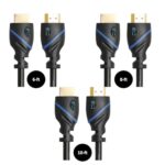 C & E Gold Plated 4K Hdmi To Hdmi Cable | Combo Pack [ 6-Ft | 8-Ft | 10-Ft ] Hdmi 2.0 – High Speed Data Upto 18Gbps