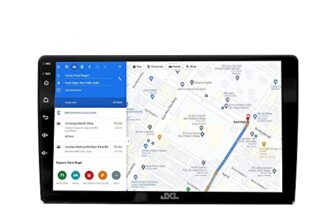 Jxl 9 Inch Car Android Double Din Player 2Gb/32Gb Capacitive Touch Screen Quad Core Proceessor 1080P Hd Screen, Latest Android Version 12 Bt 5.0, Wi-Fi, Gps, Usb 2.0, Navigation 2Gb/32Gb