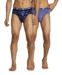 Puma Men’S Cotton Classic Regular Solid Briefs (Pack Of 2) (67648001_Peacoat-Marlin_L)