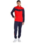 Puma Mens Cr Tracksuit Ii, Red-Peacoat, S (60600101)