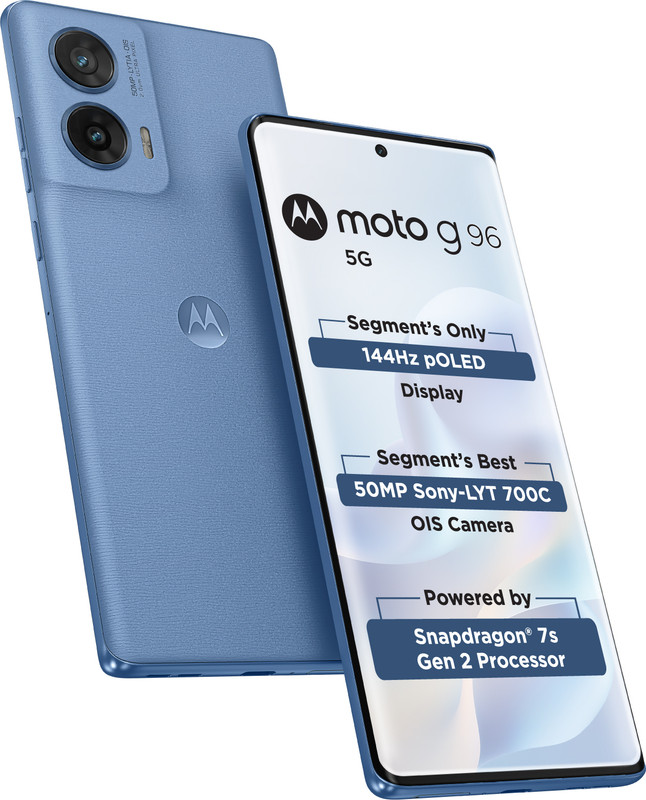 Motorola G96 5G (Pantone Ashleigh Blue, 128 Gb)(8 Gb Ram)