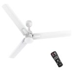 Polycab Silencio Mini Dlx 1200Mm 5-Star Advanced Bldc, Remote Ceiling Fan For Home|High Air Delivery, 25 Speed Setting, Sleep Mode, Reverse Rotation | 3+1 Years Warranty【Satin White】