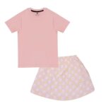 Clotth Theory Girls 100% Cotton Half Sleeves T-Shirt With Shorts | Day Wear Set| Nightwear Set| Summer Set