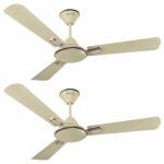 Havells 1200Mm Festiva Es Ceiling Fan | Premium Finish, Decorative Fan, Elegant Looks, High Air Delivery, Energy Saving, 100% Pure Copper Motor | 2 Year Warranty | (4.1 Stars, Pack Of 2, Pearl Ivory)