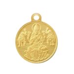 Bangalore Refinery 2 Gram Round Lakshmi 24K (999) Gold Pendant (Without Hook)