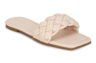 Van Heusen Womens Flatform Sandal, Beige, 3 Uk