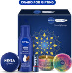 Nivea Combo With Body Lotion, Lip Balm, Face Moisturizer Cream, Candle For Men & Women(4 Items In The Set)