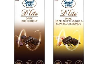 Sugar Free D’Lite Dark Chocolate Combo| Hazelnut & Almonds (80G)| Rich Cocoa (80G)| No Added Sugar | Keto Friendly & Vegan | Gluten Free | Guilt Free Extreme Delight With 50% Cocoa