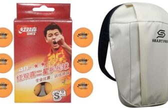 Dhs Tt Ball S-S1840By 2 Star Y Supermarket (6 Pcs Box) 30 Pcs With Smart Pro Tt Special Cover Speed Beige