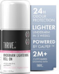 Thriveco Underarm Lightening Roll-On | Floral Pink Fragrance | 5%Aha Bha,48H Odor Control Deodorant Roll-On  –  For Men & Women(40 Ml)
