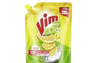 Vim Dishwash Liquid Gel Lemon 900 Ml Refill Pouch